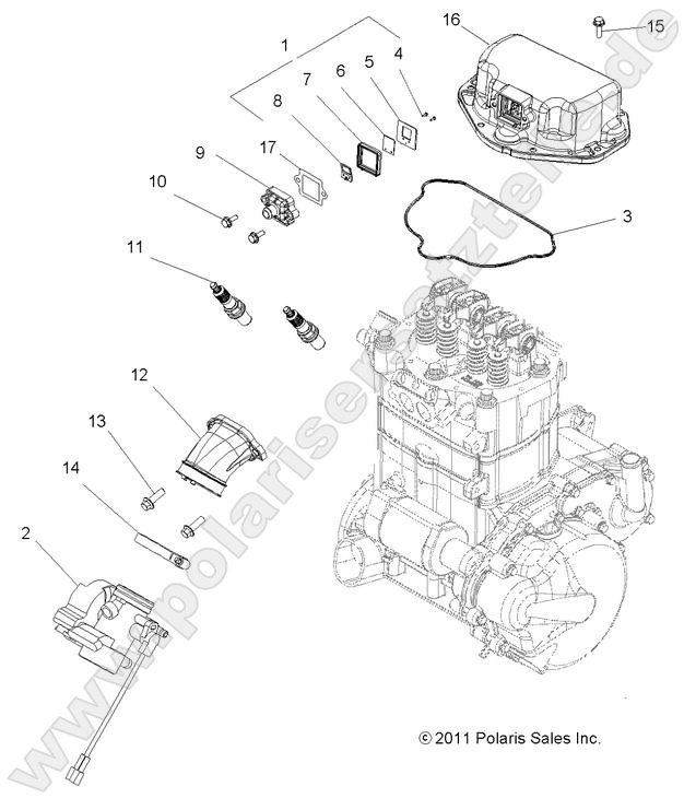 ENGINE, THROTTLE BODY MOUNTING