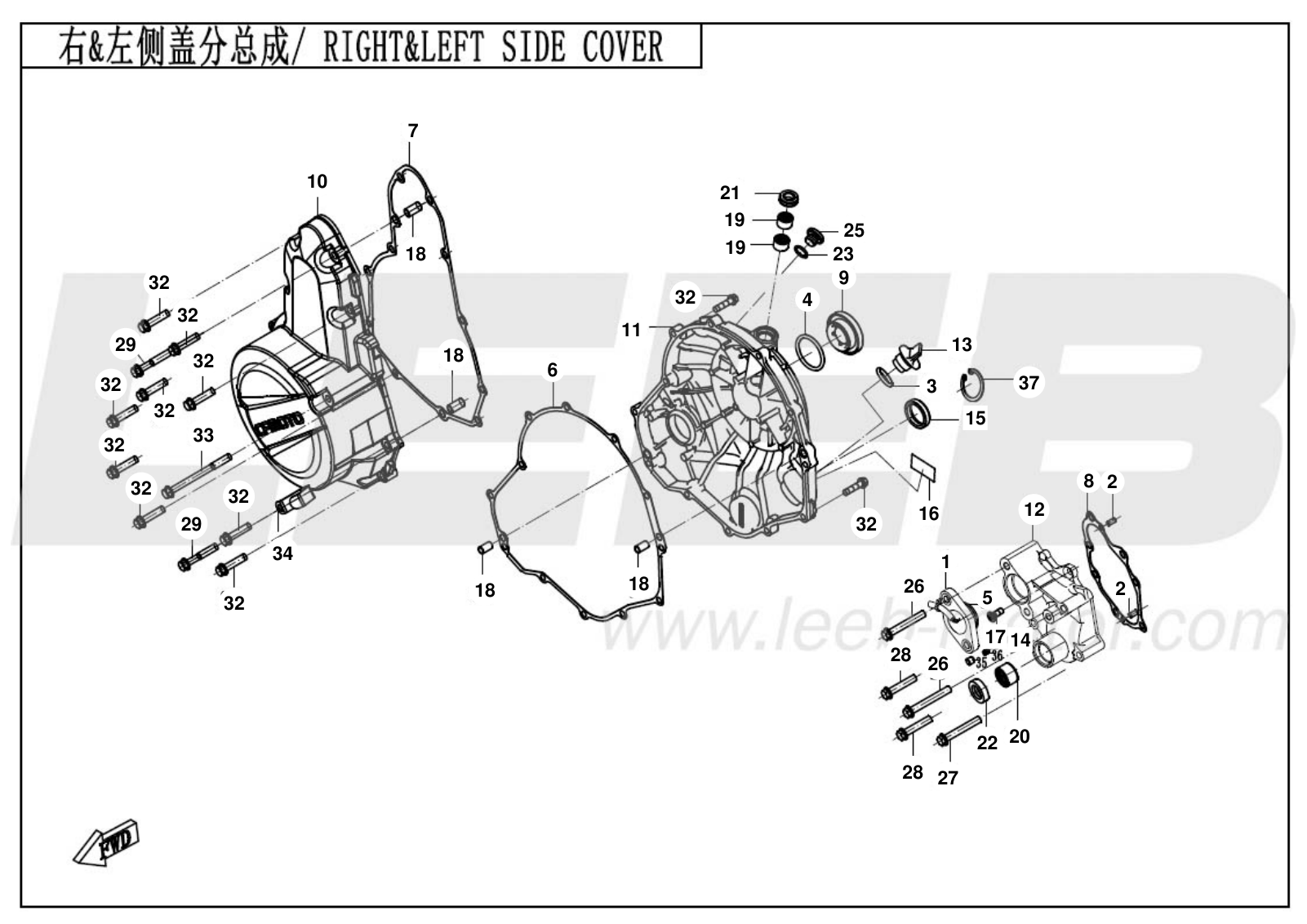 25-CF700-9AH-E01-2-B RIGHT & LEFT SIDE COVER 25-CF700-9AH-E01-2-B RIGHT & LEFT SIDE COVER