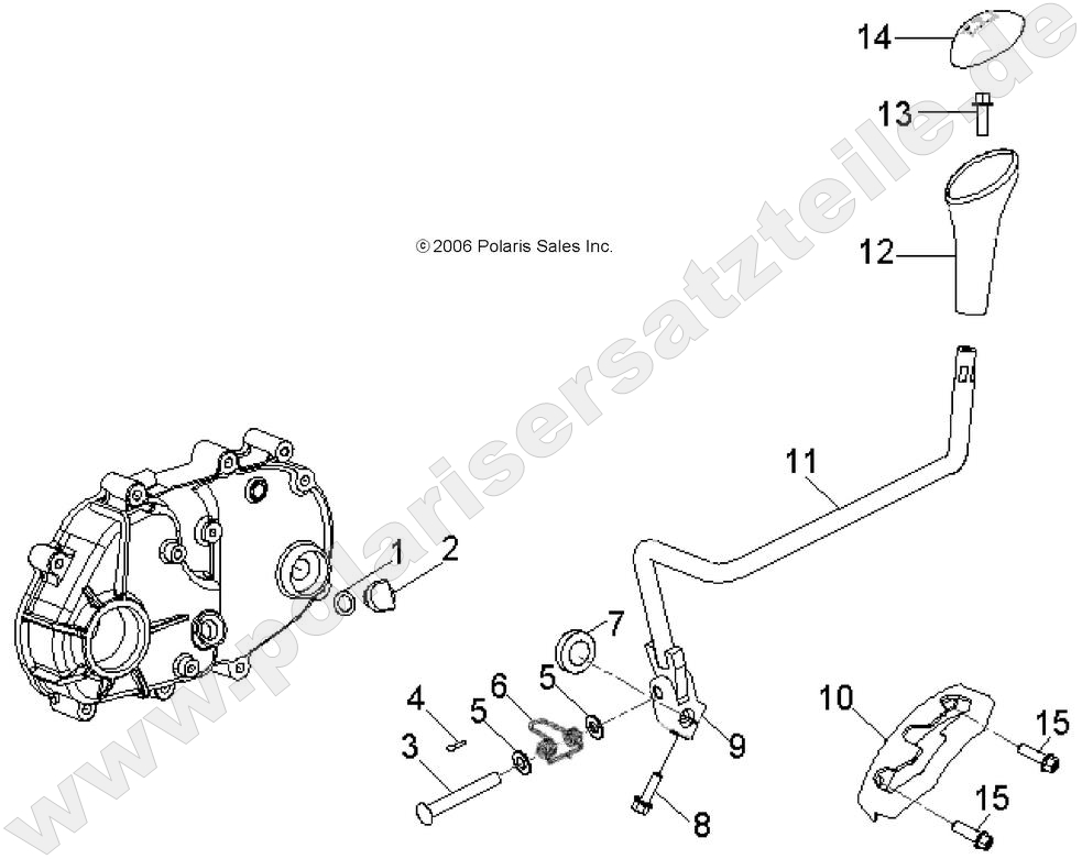 DRIVE TRAIN, TRANSMISSION SHIFT LEVER