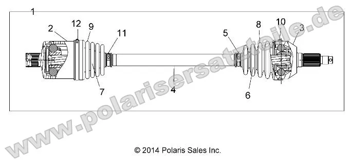 Drive Train, Rear Half Shaft