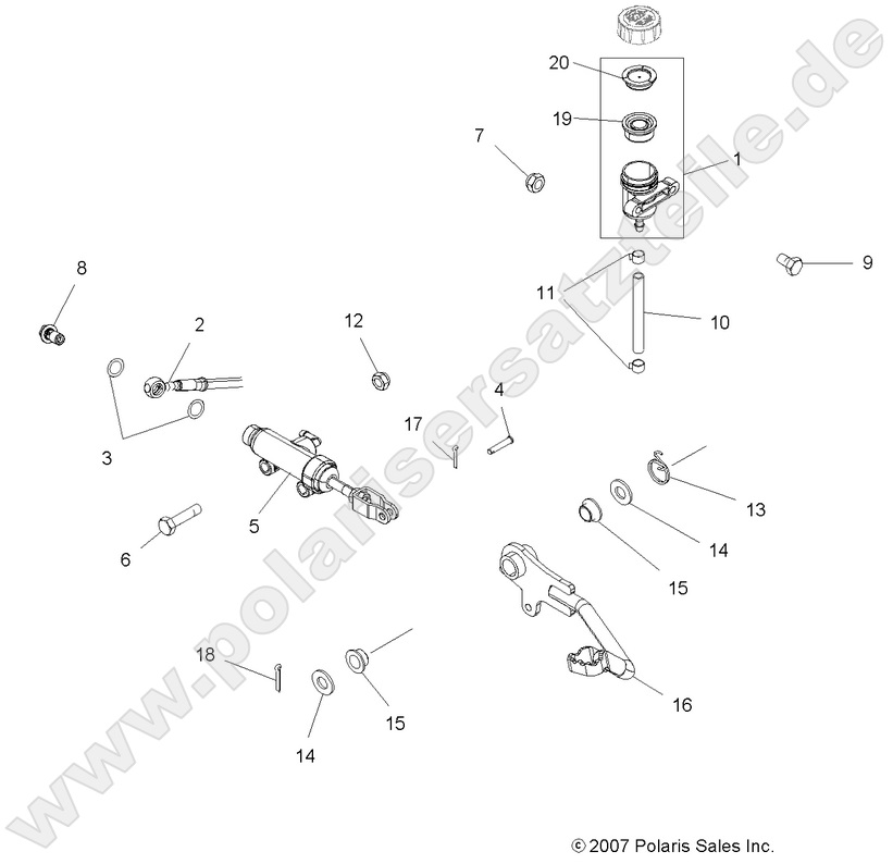 BRAKES, FOOT PEDAL and MASTER CYLINDER BRAKES, FOOT PEDAL and MASTER CYLINDER