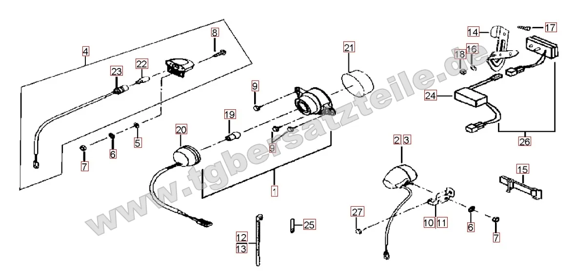 Rücklicht - Blinker hinten