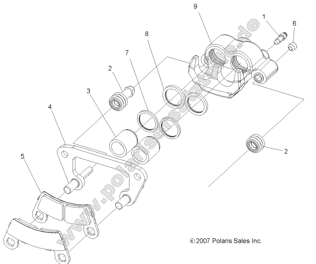 BRAKES, FRONT CALIPER BRAKES, FRONT CALIPER