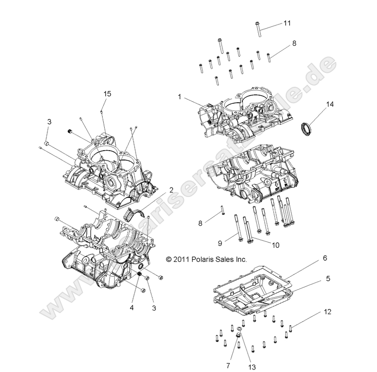 ENGINE, CRANKCASE ENGINE, CRANKCASE