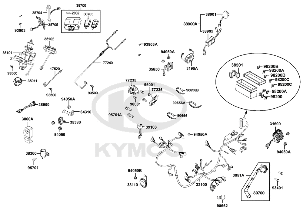 Elektrische Anlage & Schlosssatz