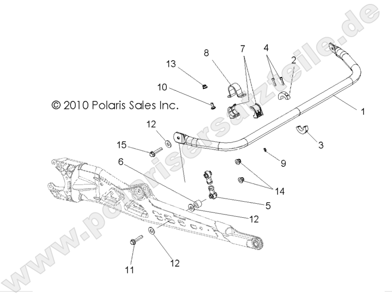 SUSPENSION, TORSION BAR, REAR SUSPENSION, TORSION BAR, REAR