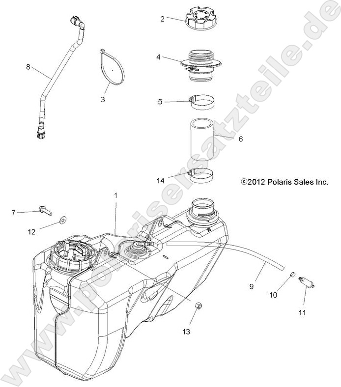 BODY, FUEL TANK BODY, FUEL TANK
