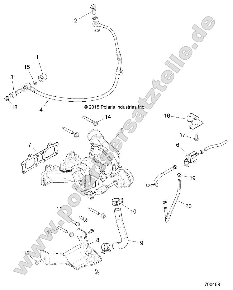 Engine, Turbo Charger Mounting