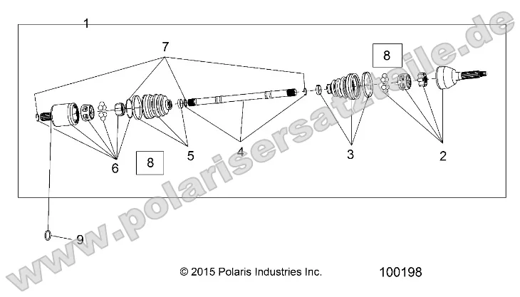 Drive Train, Front Half Shaft