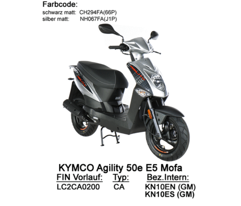 Agility 50 E5 25km/h KN10EN / KN10ES