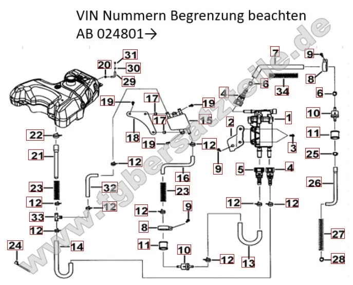 Benzinpumpe ab VIN 024801 Benzinpumpe ab VIN 024801