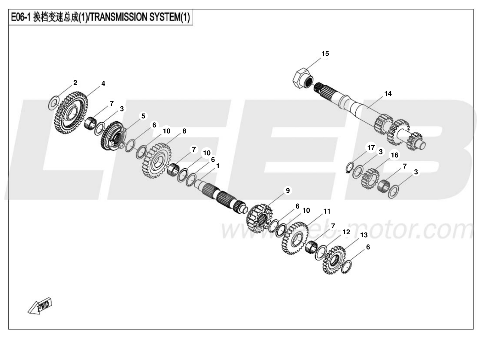 E06-1 TRANSMISSION SYSTEM(1) E06-1 TRANSMISSION SYSTEM(1)