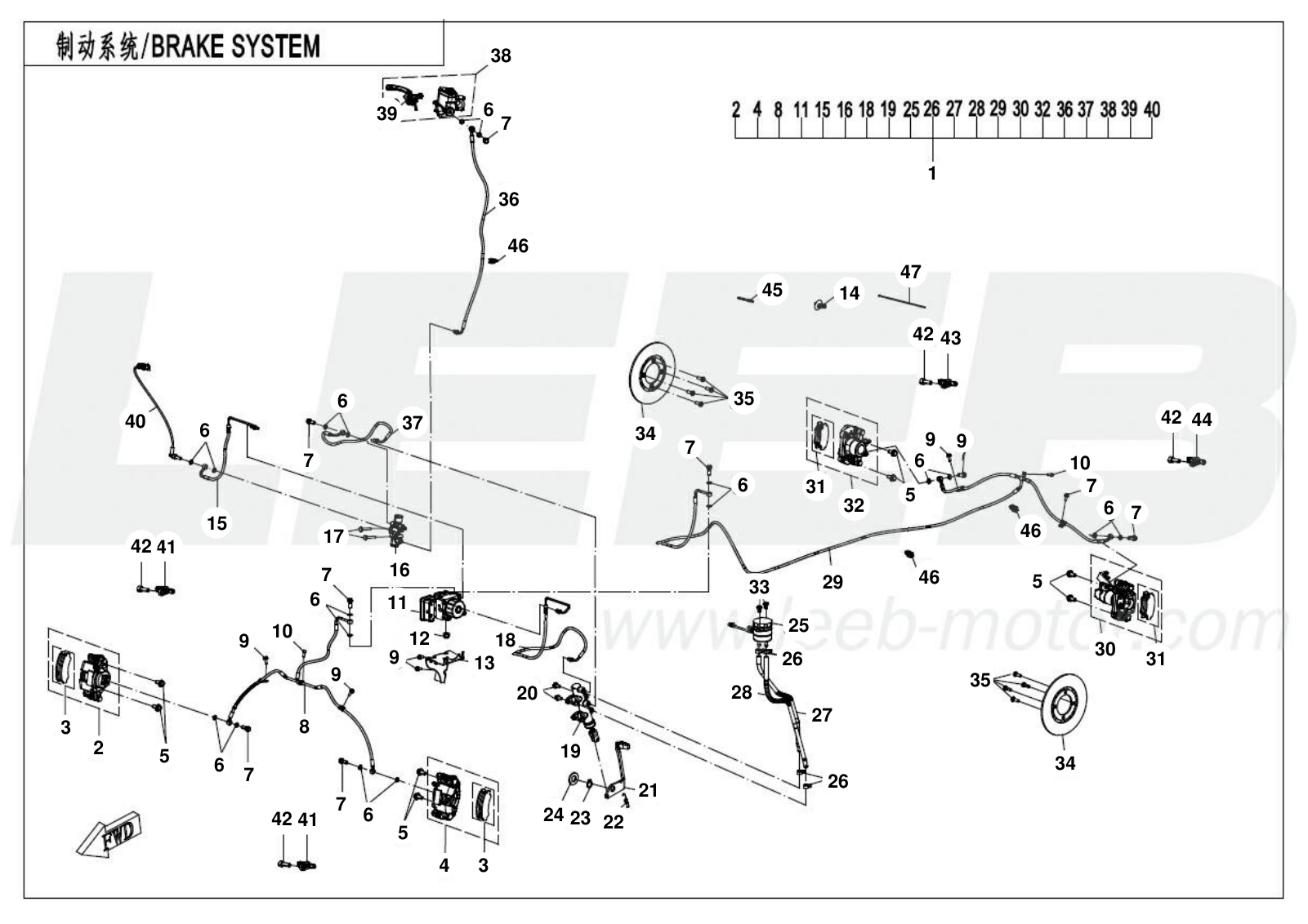 F08-1-A BRAKE SYSTEM F08-1-A BRAKE SYSTEM