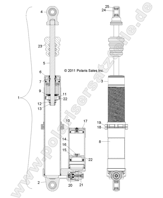 SUSPENSION, REAR SHOCK SUSPENSION, REAR SHOCK