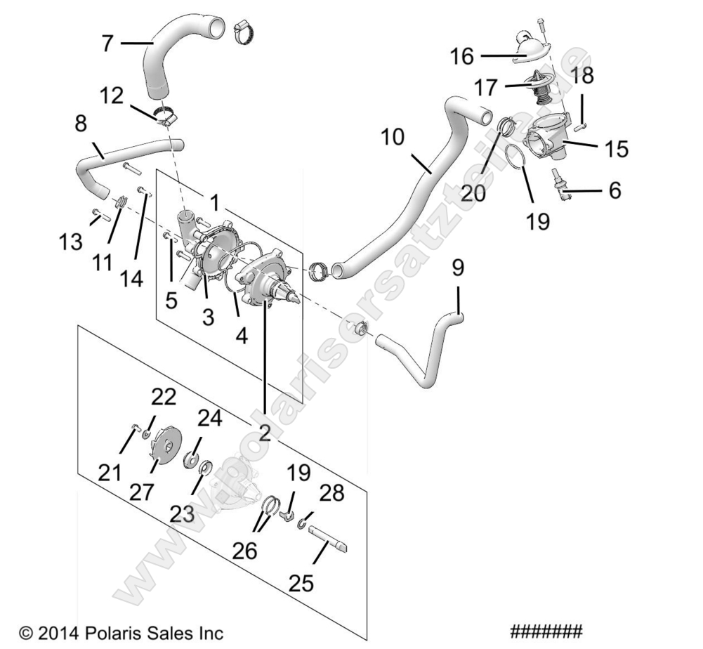 ENGINE, WATERPUMP AND BYPASS ENGINE, WATERPUMP AND BYPASS