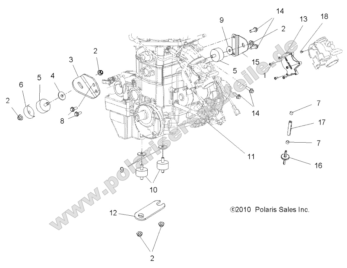 Engine, Mounting