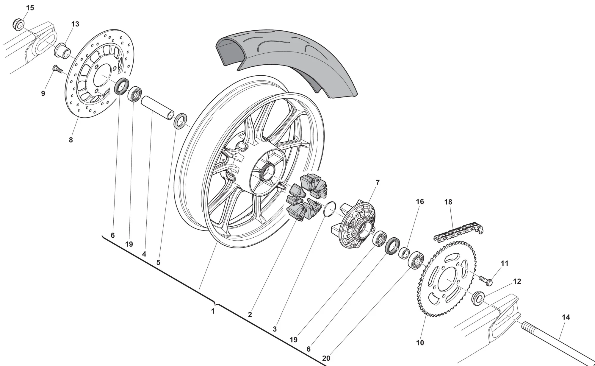 Hinterrad Motard Hinterrad Motard