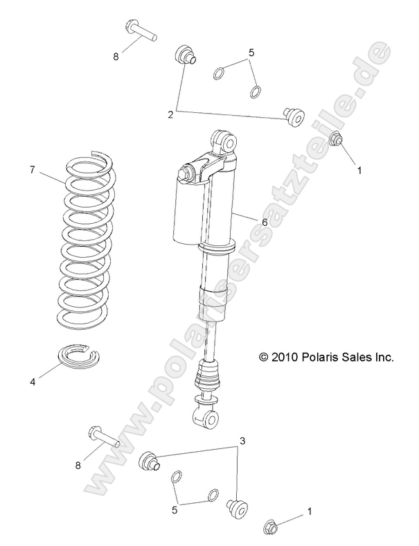 SUSPENSION, REAR SHOCK MOUNTING SUSPENSION, REAR SHOCK MOUNTING