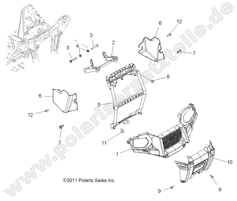 BODY, FRONT BUMPER and MOUNTING