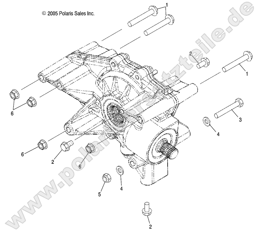 GEARCASE MOUNTING, REAR GEARCASE MOUNTING, REAR