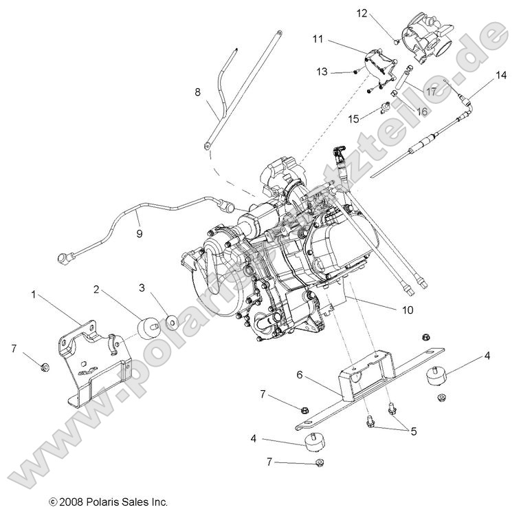 Engine, Mounting
