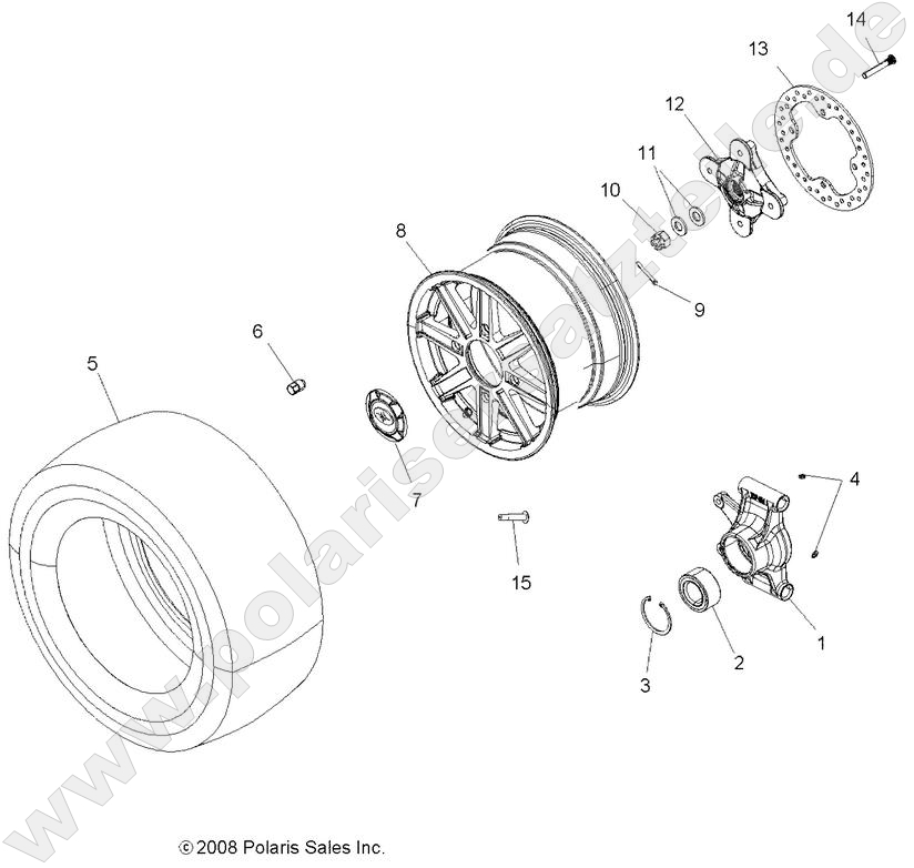 WHEELS, REAR and HUB