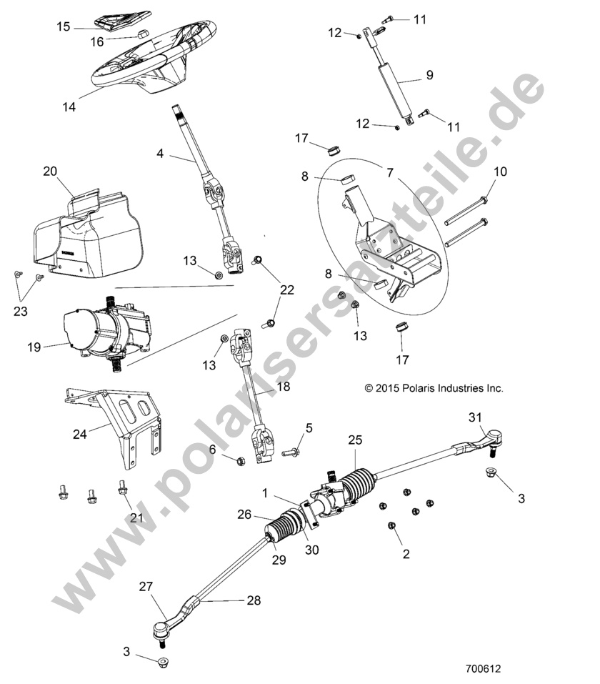 STEERING, POWER STEERING ASM STEERING, POWER STEERING ASM