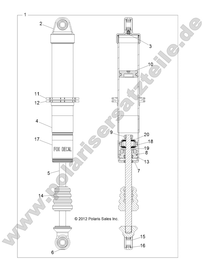 SUSPENSION, REAR SHOCK SUSPENSION, REAR SHOCK