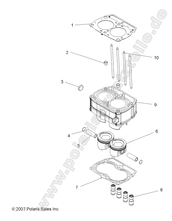 engine piston and cylinder engine piston and cylinder