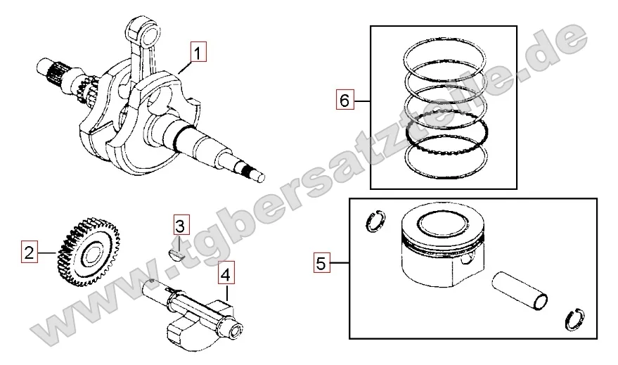 Kurbelwelle - Kolben Kurbelwelle - Kolben