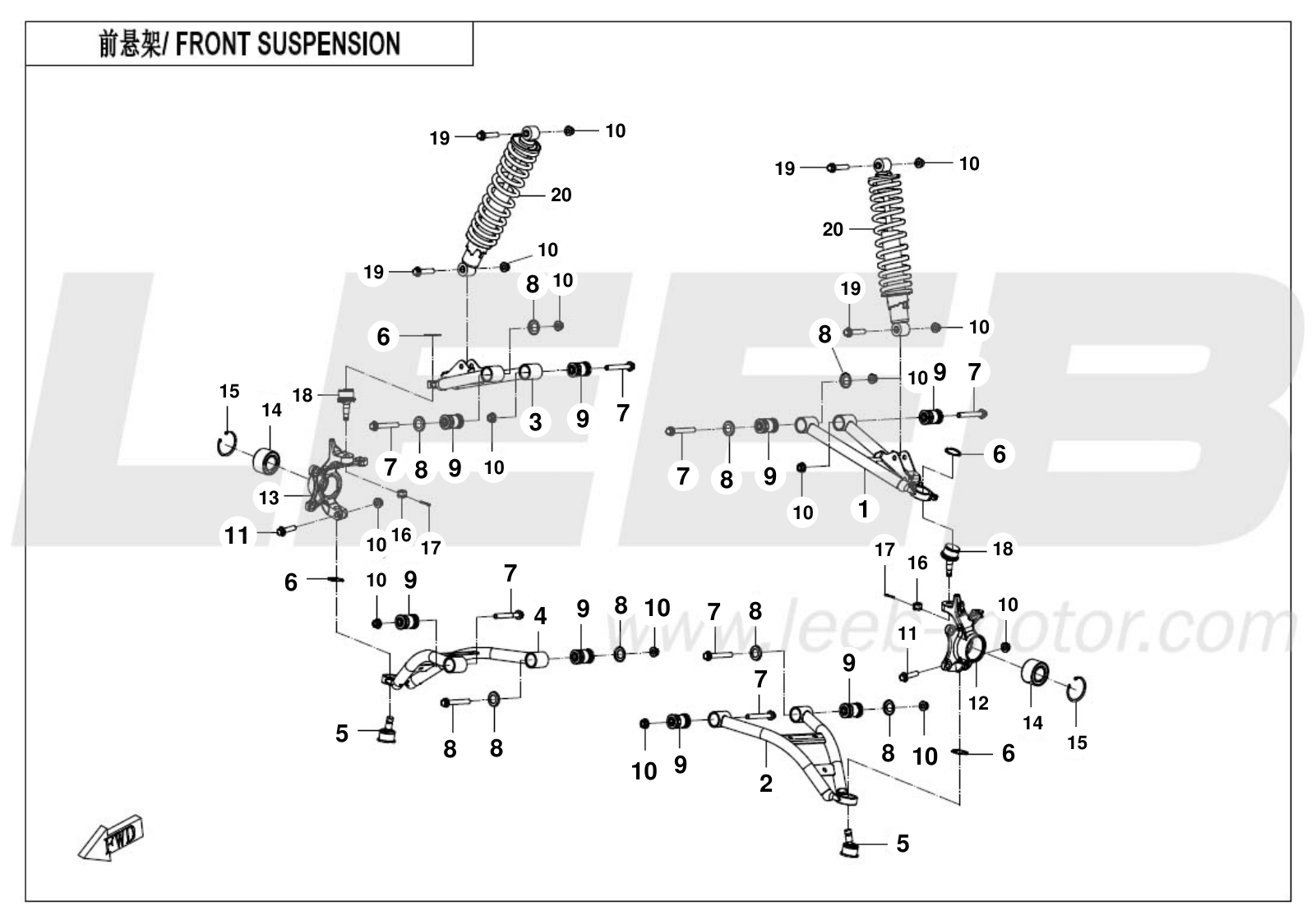 F05 FRONT SUSPENSION F05 FRONT SUSPENSION