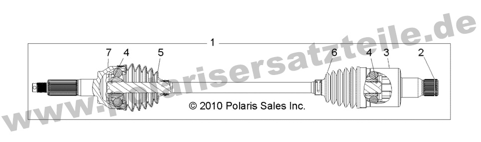 DRIVE TRAIN, REAR HALF SHAFT DRIVE TRAIN, REAR HALF SHAFT