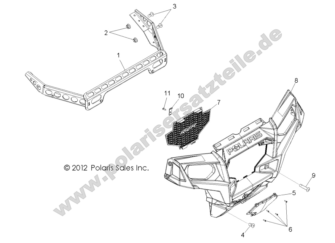 BODY, FRONT BUMPER BODY, FRONT BUMPER