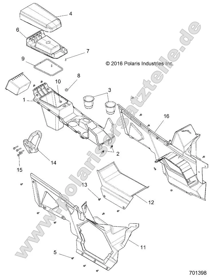 Body, Center Console, Front Body, Center Console, Front