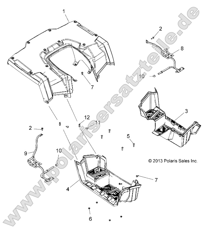 Body, Rear Cab and Footwells