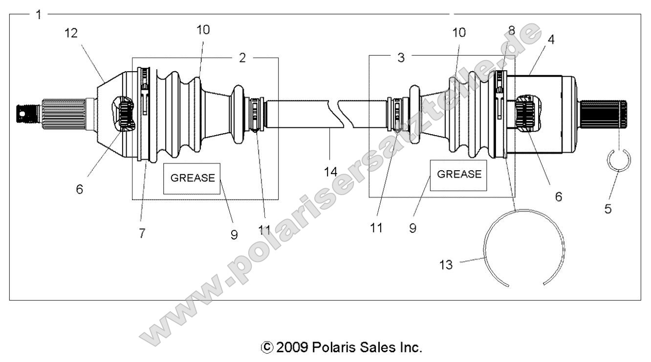Drive Train, Front Drive Shaft Drive Train, Front Drive Shaft