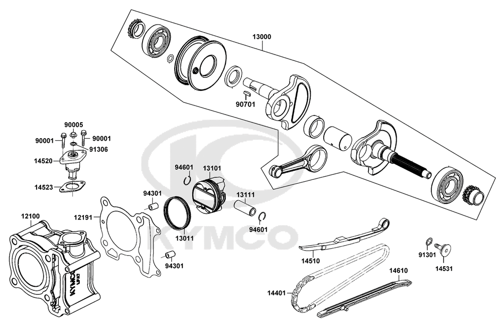 Zylinder & Kurbelwelle