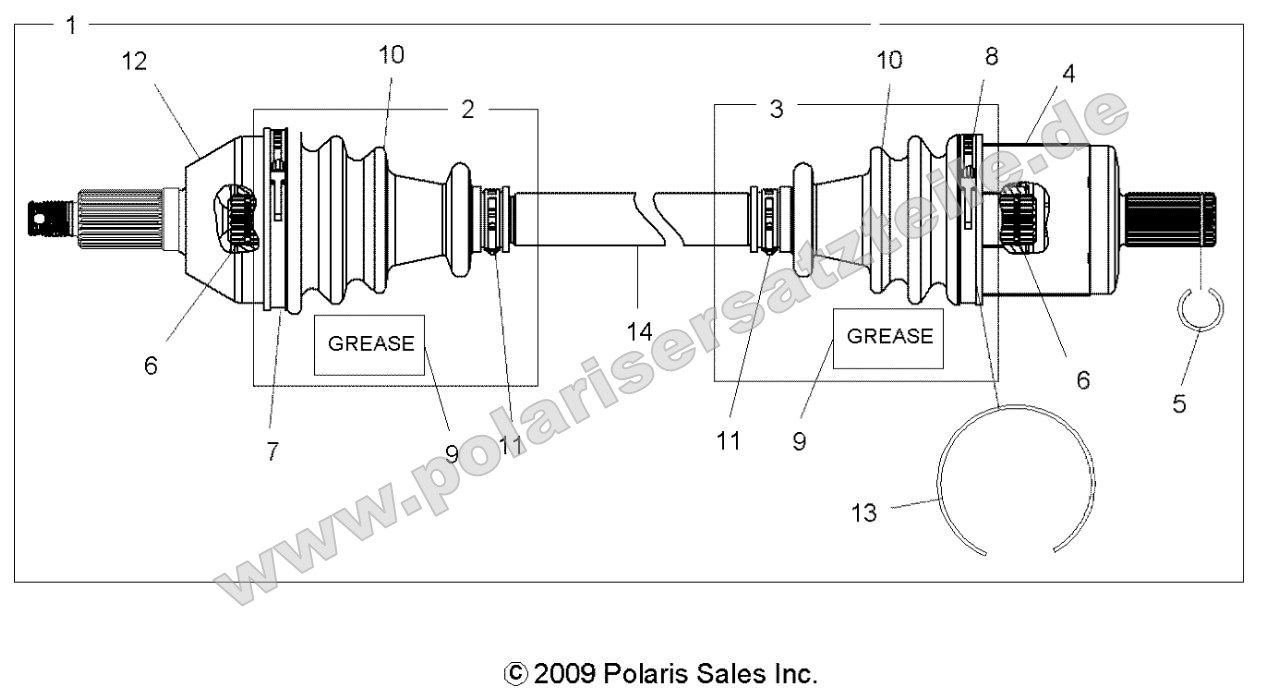 Drive Train, Front Drive Shaft Drive Train, Front Drive Shaft