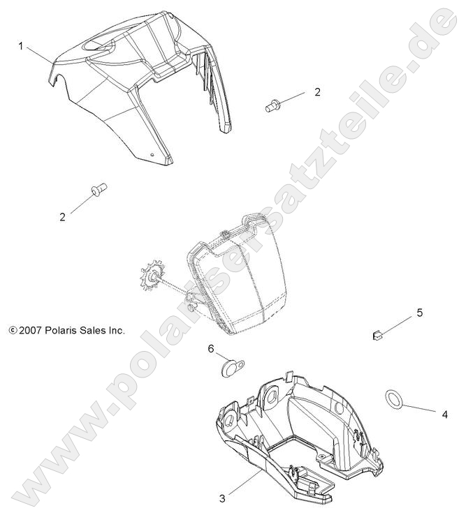 BODY, HEADLIGHT POD