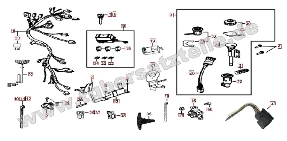 Kabelbaum - Schlosssatz Kabelbaum - Schlosssatz