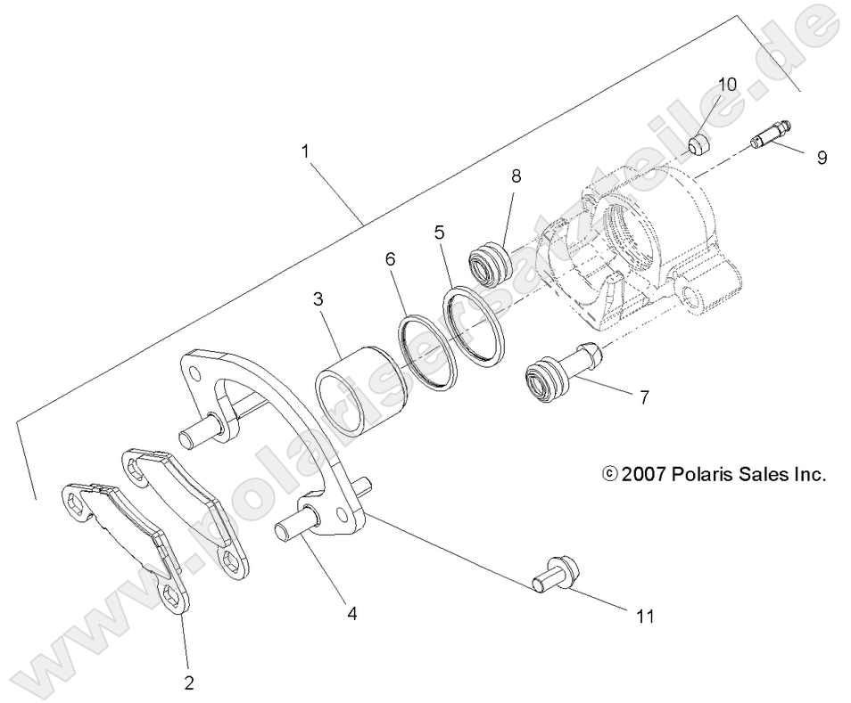 BRAKES, REAR CALIPER BRAKES, REAR CALIPER