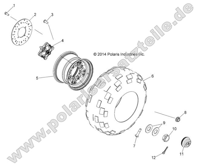 Wheels, Rear (49RGRWHEELRR15CREW)