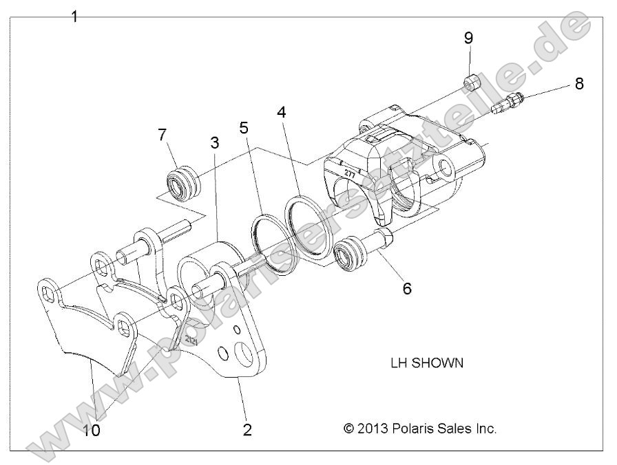 Brakes, Caliper, Front Brakes, Caliper, Front