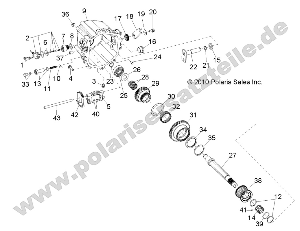 DRIVE TRAIN, MAIN GEARCASE INTERNALS 2 DRIVE TRAIN, MAIN GEARCASE INTERNALS 2