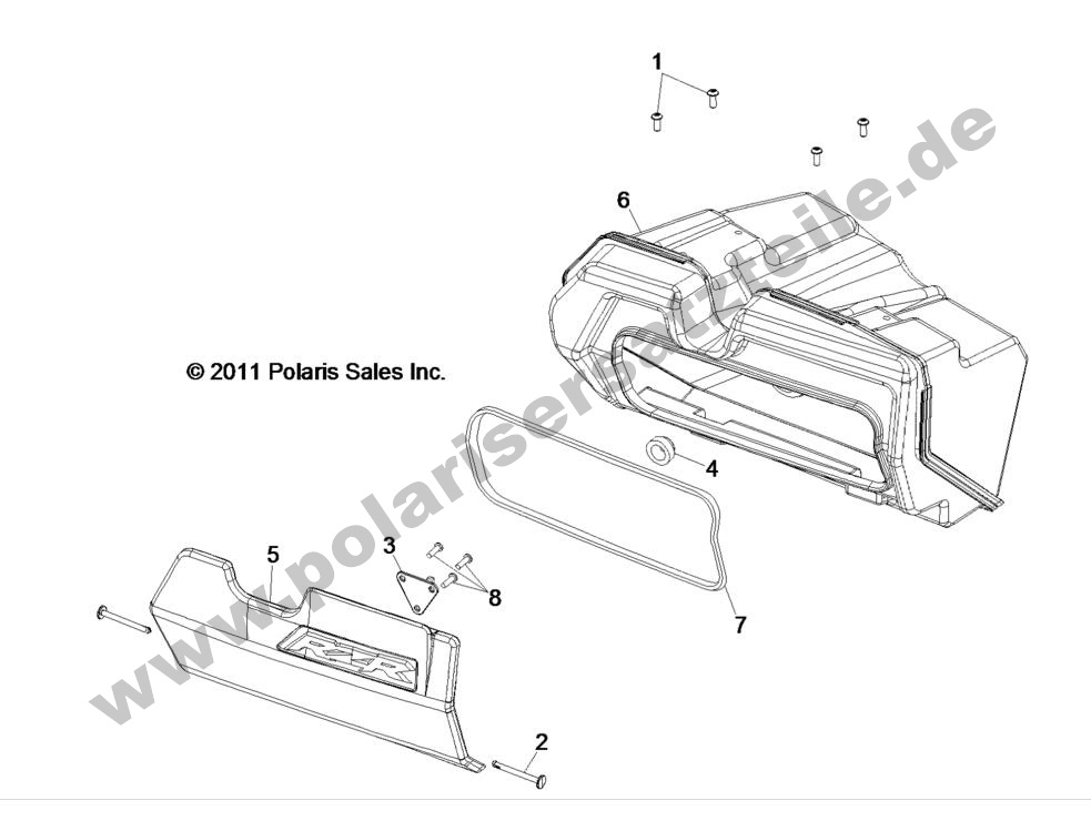 BODY, GLOVEBOX BODY, GLOVEBOX