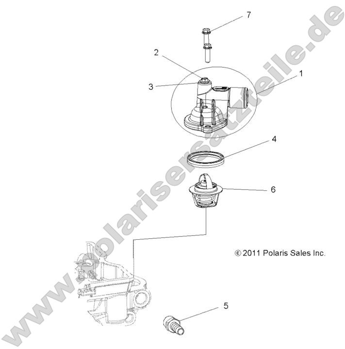ENGINE, THERMOSTAT and COVER ENGINE, THERMOSTAT and COVER