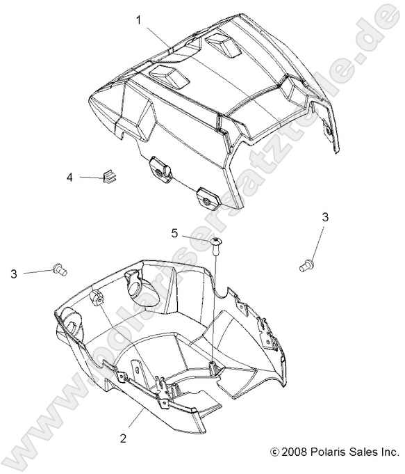 BODY, HEADLIGHT POD BODY, HEADLIGHT POD