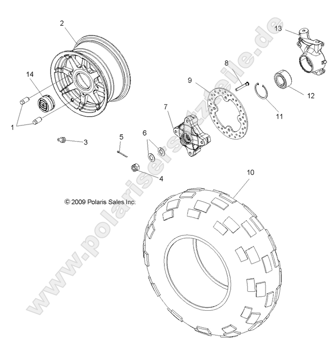 WHEELS, FRONT WHEELS, FRONT