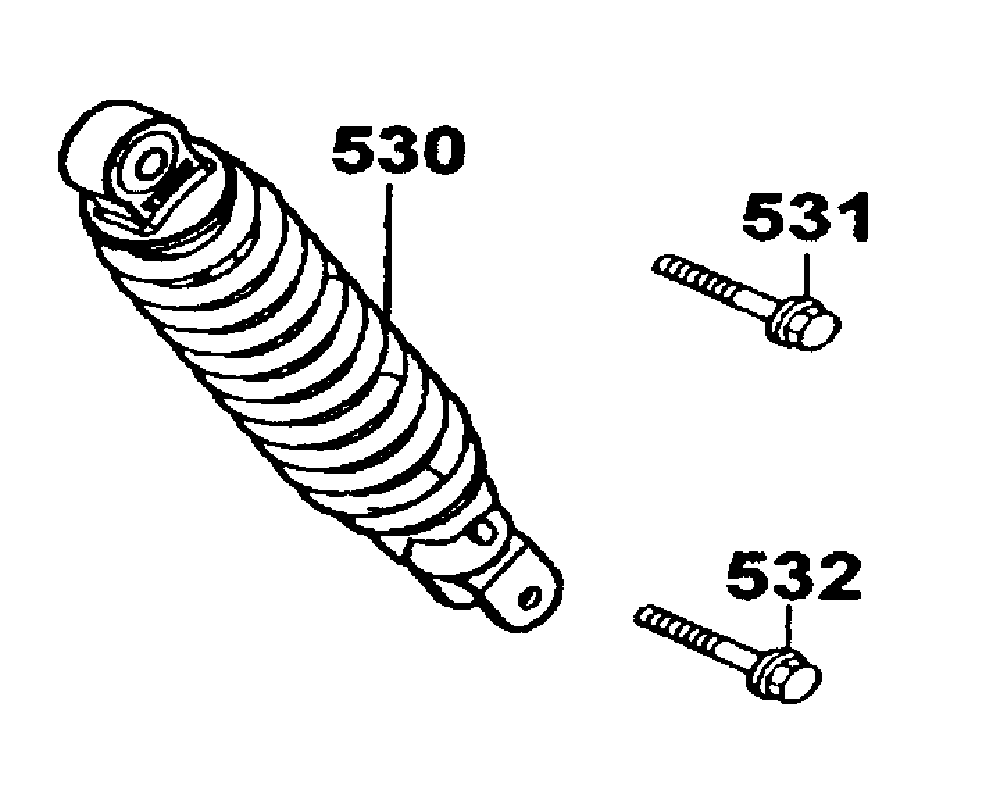 Stossdämpfer hinten
