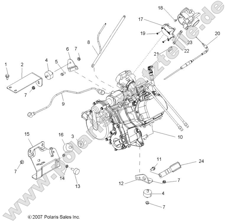 ENGINE, MOUNTING